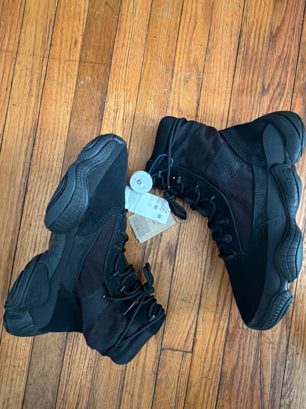 All-Black Yeezy 500 Tactical Style Ankle Boots
